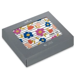 Hallmark Bright Poppies Blank Thank You Notes, Pack Of 10