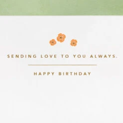 Hallmark Sending Love To You Always Birthday Card -Hallmark Gift Shop Botanical Envelopes Signature Birthday Card 759LAD3227 02