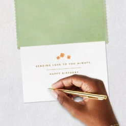 Hallmark Sending Love To You Always Birthday Card -Hallmark Gift Shop Botanical Envelopes Signature Birthday Card 759LAD3227 07