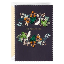 Hallmark It's Always You Romantic Quilled Paper Handmade Love Card
