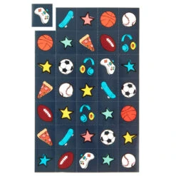 Hallmark Games And Sports Kids With Cards, Stickers And Mailbox Classroom Valentines Set -Hallmark Gift Shop Boy Icons Kids Classroom Valentines Stickers and Mailbox 5VBX1907 04