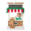 Hallmark Christmas Window 2025 Exclusive Ornament -Hallmark Gift Shop Boy and Dog at Pizza Shop Keepsake Ornament 5QXC2228 01