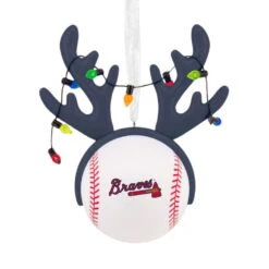 MLB Atlanta Braves™ Reindeer Baseball Hallmark Ornament
