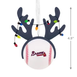 MLB Atlanta Braves™ Reindeer Baseball Hallmark Ornament -Hallmark Gift Shop Braves Reindeer Baseball Christmas Ornament 1OSL2692 04