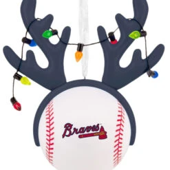 MLB Atlanta Braves™ Reindeer Baseball Hallmark Ornament -Hallmark Gift Shop Braves Reindeer Baseball Christmas Ornament 1OSL2692 06
