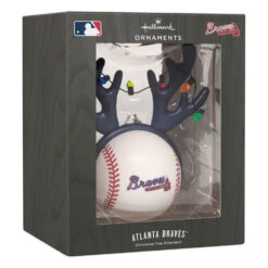 MLB Atlanta Braves™ Reindeer Baseball Hallmark Ornament -Hallmark Gift Shop Braves Reindeer Baseball Christmas Ornament 1OSL2692 08