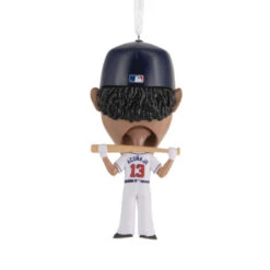 Hallmark MLB Atlanta Braves™ Ronald Acuña Jr. Bobblehead Ornament -Hallmark Gift Shop Braves Ronald Acua Jr. Bobblehead Christmas Ornament 1OSL2667 07
