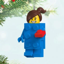 Hallmark Brick Suit Girl LEGO® Minifigure Ornament -Hallmark Gift Shop Brick Suit Girl LEGO Minifigure Keepsake Ornament 5QXI8785 02