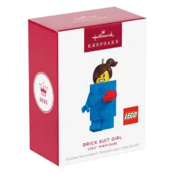 Hallmark Brick Suit Girl LEGO® Minifigure Ornament -Hallmark Gift Shop Brick Suit Girl LEGO Minifigure Keepsake Ornament 5QXI8785 08