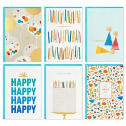 Hallmark Bright Birthday Wishes Boxed Birthday Cards Assortment, Pack Of 36 -Hallmark Gift Shop Bright Birthday Wishes Assorted Boxed Birthday Cards 5STZ1167 02