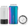 BruMate Rainbow Titanium Stainless Steel 3-in-1 Can Cooler, 12/16 Oz. -Hallmark Gift Shop Bright Rainbow 3in1 Can Cooler HT16ELE 01