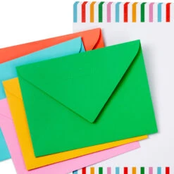 Hallmark Bright Stripes On White Stationery Set, 36 Sheets -Hallmark Gift Shop Bright Stripes Stationery Sheets and Envelopes 3STN1146 03