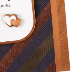Hallmark Our Connection Keeps Growing Birthday Card For Son -Hallmark Gift Shop Bronze and Brown Diagonal Stripes Son Birthday Card 859MAN4547 06