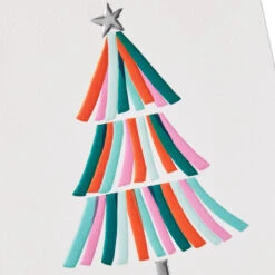 Hallmark UNICEF Bright And Colorful Tree Boxed Christmas Cards, Pack Of 12 -Hallmark Gift Shop Brushstroke Christmas Tree Boxed Christmas Cards 1URS2310 06