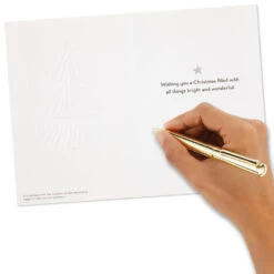 Hallmark UNICEF Bright And Colorful Tree Boxed Christmas Cards, Pack Of 12 -Hallmark Gift Shop Brushstroke Christmas Tree Boxed Christmas Cards 1URS2310 07