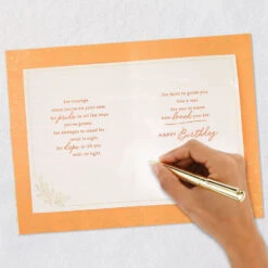 Hallmark Wishes For You Birthday Card For Granddaughter -Hallmark Gift Shop Brushstrokes Leaves Birthday Card for Granddaughter 759FBD4878 07