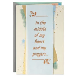 Hallmark You're In My Heart And Prayers Religious Encouragement Card