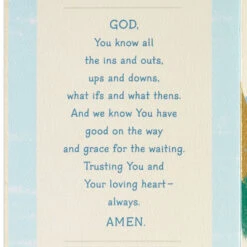 Hallmark You're In My Heart And Prayers Religious Encouragement Card -Hallmark Gift Shop Brushstrokes and Leaves Religious Encouragement Card 699CEY3025 03