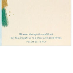 Hallmark You're In My Heart And Prayers Religious Encouragement Card -Hallmark Gift Shop Brushstrokes and Leaves Religious Encouragement Card 699CEY3025 04