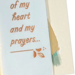 Hallmark You're In My Heart And Prayers Religious Encouragement Card -Hallmark Gift Shop Brushstrokes and Leaves Religious Encouragement Card 699CEY3025 07