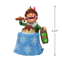 Hallmark Elf Did You Hear That? Ornament With Sound -Hallmark Gift Shop Buddy the Elf With Spaghetti Keepsake Ornament 2099QXI6097 03