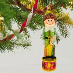 Hallmark Buddy The Elf™ Glass Ornament 9 Hallmark Buddy The Elf™ Glass Ornament -Hallmark Gift Shop Buddy the Elf With Syrup Keepsake Ornament 1QEP3029 02