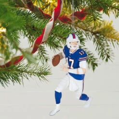 New Release -Hallmark Gift Shop Buffalo Bills Josh Allen Keepsake Ornament 2299QXR8247 02