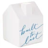 Hallmark Built To Last Ceramic House Figurine, 4" -Hallmark Gift Shop Built to Last Ceramic House Sculpture 1ERL1182 01