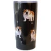 E&S Pets Bulldog Stainless Steel Tumbler, 20 Oz. -Hallmark Gift Shop Bulldogs on Black Stainless Steel Tumbler 1158 01