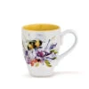 Demdaco Nectar Bumblebee Mug, 16 Oz. -Hallmark Gift Shop BumblebeeFlowers on White Mug With Yellow Interior 1004610069 01