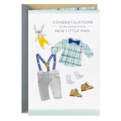 Hallmark Celebrating Your New Little Man New Baby Boy Card