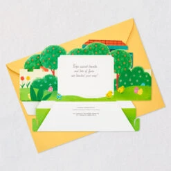 Hallmark Bunny In Train Musical 3D Pop-Up Easter Card With Motion -Hallmark Gift Shop Bunny in Train Musical 3D PopUp Easter Card With Motion 1199EAZ5106 07