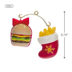 Hallmark Mini A Perfect Pairing Ornaments, Set Of 2 -Hallmark Gift Shop Burger and Fries Keepsake Ornaments 1499QXM9207 03