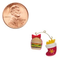 Hallmark Mini A Perfect Pairing Ornaments, Set Of 2 -Hallmark Gift Shop Burger and Fries Keepsake Ornaments 1499QXM9207 07