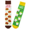 Hallmark Burger And Fries Better Together Funny Crew Socks -Hallmark Gift Shop Burgers and Fries Novelty Crew Socks 1SOX2096 01