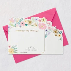 Hallmark Moms Make The World Beautiful 3D Pop-Up Card -Hallmark Gift Shop Butterflies and Flowers 3D PopUp Card for Mom 799MPI8011 07