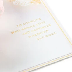 Hallmark Special Wish To Someone Who Brings Happiness 3D Pop-Up Card For Her -Hallmark Gift Shop Butterfly and Leaves 3D PopUp Card for Her 1299LAD2888 03