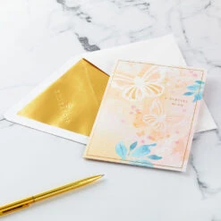 Hallmark Special Wish To Someone Who Brings Happiness 3D Pop-Up Card For Her -Hallmark Gift Shop Butterfly and Leaves 3D PopUp Card for Her 1299LAD2888 05