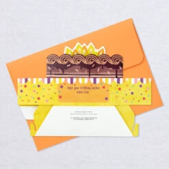 Hallmark Chocolate Cake Musical 3D Pop-Up Birthday Card With Motion -Hallmark Gift Shop Cake Music and Motion 3D PopUp Birthday Card 1199ARH1377 08