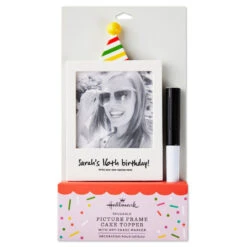 Hallmark Cake Topper Frame With Marker -Hallmark Gift Shop Cake Topper Frame With Marker 1BIR1303 04