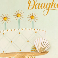 Hallmark My Hopes For You Birthday Card For Daughter -Hallmark Gift Shop Cake With Seashells Birthday Card for Daughter 859FBD4768 05