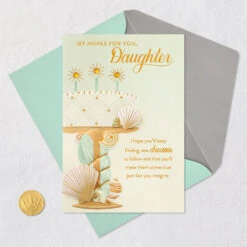 Hallmark My Hopes For You Birthday Card For Daughter -Hallmark Gift Shop Cake With Seashells Birthday Card for Daughter 859FBD4768 06