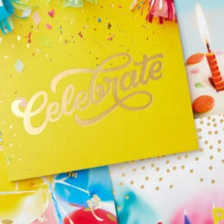 Hallmark Birthday Icons Boxed Birthday Cards Assortment, Pack Of 12 -Hallmark Gift Shop Cake and Balloons Assorted Boxed Birthday Cards 3EDX1206 05