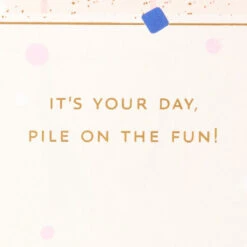 Hallmark Jumbo Pile On The Fun Cake And Balloons 3D Pop-Up Birthday Card -Hallmark Gift Shop Cake and Balloons Jumbo 3D PopUp Birthday Card 1299WDR1265 03