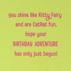 Hallmark Gabby's Dollhouse Cat-titude Birthday Card With Stickers -Hallmark Gift Shop Cakey Cat and Pandy Paws Birthday Card for Girl 699HKB9380 03