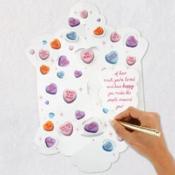 Hallmark A Reminder Of Love Musical Pop-Up Valentine's Day Card -Hallmark Gift Shop Candy Hearts Musical PopUp Valentines Day Card 759VAY5019 06