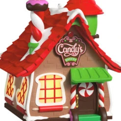 Hallmark Welcome To Elfville Candy's Bakery Ornaments, Set Of 2 -Hallmark Gift Shop Candys Bakery and Elf Keepsake Ornaments 5QXR8485 06