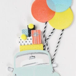 Hallmark Great Journeys Ahead Birthday Card -Hallmark Gift Shop Car With Presents and Balloons Birthday Card 959LAD2925 04