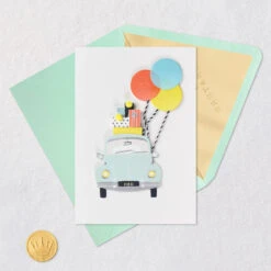 Hallmark Great Journeys Ahead Birthday Card -Hallmark Gift Shop Car With Presents and Balloons Birthday Card 959LAD2925 05