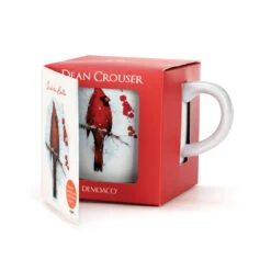 Cardinal And Holly Mug And Matching Card -Hallmark Gift Shop Cardinal Mug on Holly Branch With Card 2020220253 03